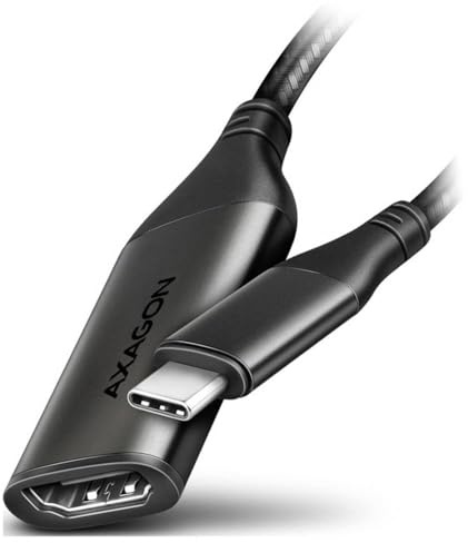 AXAGON RVC-HI2M USB-C zu HDMI 2.0 Adapter, 4K/60Hz, Aluminum - 25 cm