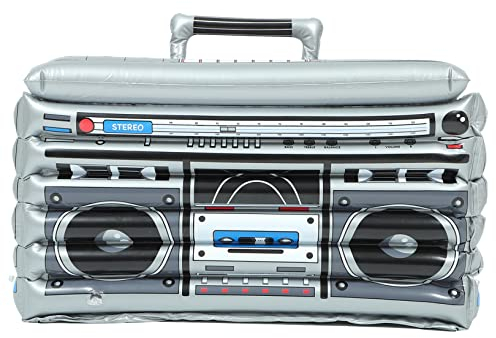 Garneck Aufblasbares Eisbecken Ornamentbehälter Außenlautsprecher Kühlsteine Für Getränke Aufblasbarer Getränkehalter Schwimmendes Tablett Für Pool Blow Up Boombox Beach Party Supplies