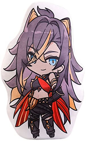 Sonsoke Anime Figur Plüschkissen Manga Merch Cosplay Plüschtier Wurfkissen für Halloween-Dekorationen, Geburtstagsspielzeug, 45 cm (Dehya)