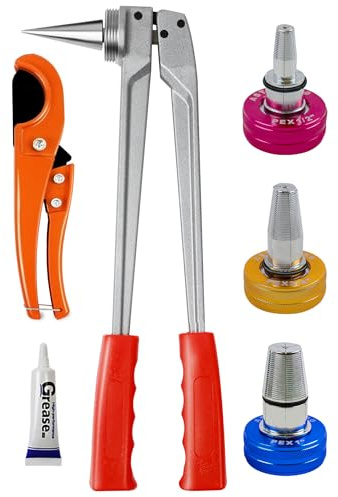 UTZIKO Manueller PEX-A Rohr-Expander Kit 1,3 cm - 2,5 cm ASTM F1960