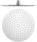 VALAZ Rociador de ducha 25cm acero inoxidable SUS304 redondo cromado estándar G1/2 inclinable efecto lluvia tetinas de silicona fácil limpieza antical alta y baja presión cabezal