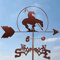 Girouette avec Ornement Animal – Girouette sur Piquet de Jardin, Outil de Mesure Professionnel pour Toit, Utilisation Facile pour l'extérieur et la Ferme