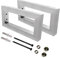 CAVATINY 2 consolle da parete destra | Supporto per lavabo stabile | Montaggio semplice a parete | Supporto per scaffale in acciaio inox 304 | Supporto per console per lavabo e scaffale da parete