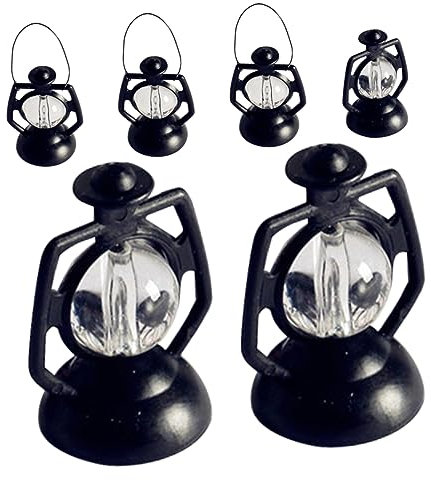 UPKOCH Adornos De Lámpara De Queroseno Retro Decoración De Farol para Fiesta 6 Unidades