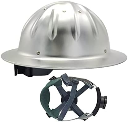 Schutzhelme, Aluminium Mit Voller Krempe, Internationale Zertifizierung, Schutzhelme Mit Kinnriemen, Integriertes, Schweißabsorbierendes, Herausnehmbares Baumwollfutter, Das Gesamtgewicht Beträgt