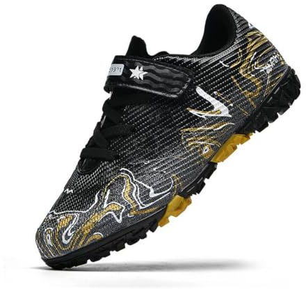 DHOVOR Boys Girls Astro Turf Football Boots Kids Football Shoes Lightweight Athletics Training Shoes Indoor/Competition/Unisex