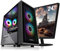 STGsivir Gaming PC Bundle, Gaming Desktop Computer, 24 Monitor, Intel Core I5 3.5-3.9GHz, AMD R9 370, 16GB RAM, 512GB SSD, 600M WiFi, BT 5.0, Black RGB Gaming Case, Windows 10