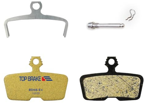 TOP BRAKE Scheibenbremsbeläge für Elektrofahrräder, kompatibel mit SRAM/AVID Code R, RE, RSC/Guide RE/G2 RE/DB8 | E-Bikes, Fahrradparkplatz | E-Bike-Verbindung, langlebig, Gold(PIN enthalten)
