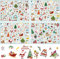 Weihnachtssticker Set, 284 Weihnachten Aufkleber Selbstklebend für Karte Machen, Stickers Weihnachten für Scrapbooking Tagebuch Fotoalben Geschenke Briefe, Weihnachtsaufkleber Weihnachtsdekoration