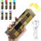 Lámpara de pared con antorcha Craft, 28cm lámpara de noche recargable 7 colores, iluminación de mano/pared con gancho, lámpara de mesita de noche para niños, regalos, cosplay, salón, sala de juegos