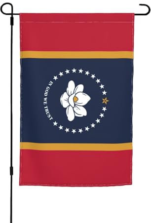 Mississippi Staatsflagge Druck Flagge für Garten Dekor Niedliche Outdoor-Flagge Outdoor Flagge Doppelseitige Hofdekoration