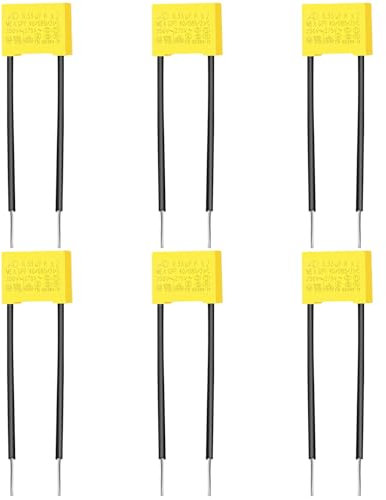LbsAMP 6 Stück Entstörkondensator für Led Lampen 0,33µF 275V X2 Sicherheits Kondensatoren Kondensator Gegen Flackern Led Entstörer Kondensator für Blinklampen Signallampen LED Beleuchtung