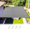 Sonnenschirm Segel Atmungsaktiv 250 x 400 cm HDPE Gewebe Wasserabweisend & Windabweisend Beschattung für Terrassenüberdachung für Garten Terrasse, Grau