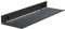 Denxahao Wandregal Metall Schweberegal Schwarz Wand Schwimmende Duschablage ohne Bohren Regale Bad Regal Wand Schmales Hängeregal für Badezimmer Wohnzimmer Küche Schlafzimmer Büro (Länge-20cm)