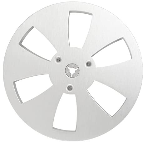 Ejoyous Leere Rolle, 1/4 7 Zoll Leeres Klebeband für die Rolle des Reel -Recorders 6 Loch Aluminiumlegierung Offenes Rollenklebeband Leerer Rollen Ersatz Öffnungsmaschine