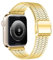 ZXZZNO Correa de acero inoxidable para Apple Watch Band Ultra 2 49mm 44mm 45mm 41mm 42mm 40mm S10 46mm 42mm Pulsera de metal para Iwatch Series 10 9 8 7 6 SE 5 4 Correas de reloj(Gold,42/44/45/49mm)