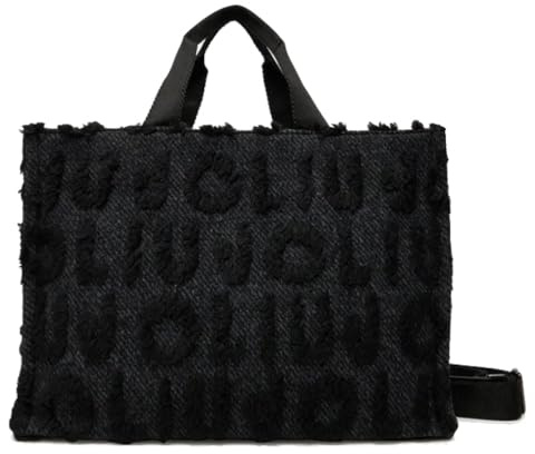 Liu Jo Jeans Shopping bag grande misto lana Black