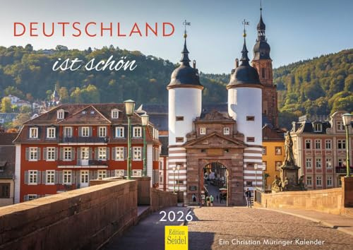 Edition Seidel Premium Kalender Deutschland ist schön 2026 Format DIN A4 Wandkalender Königssee Bodensee Meersburg Kloster Schöntal Limburg Heidelberg Christian Müringer