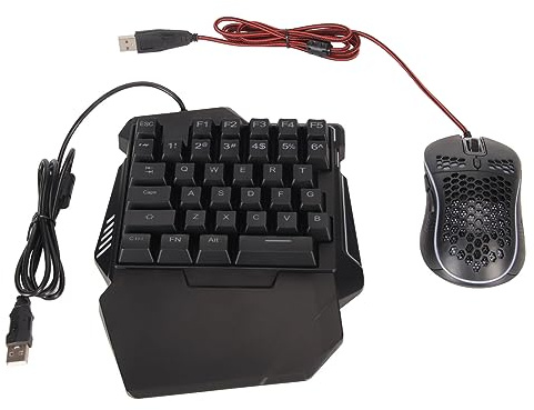 Xiuganpo Mobiler Gaming-Konverter, RGB-Maus- und Tastatur-Adapter-Set für 4 Personen, für Mehr Präzision und Komfort
