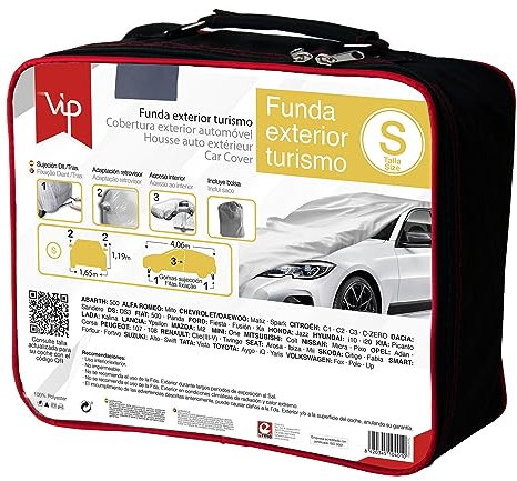 Vip - Funda exterior de coche, Lona coche exterior, cubierta de lona resistente al polvo.