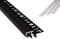 T-40 LED Alu Fliesenprofil Treppenprofil Stufen 10mm schwarz + Abdeckung 2m klar