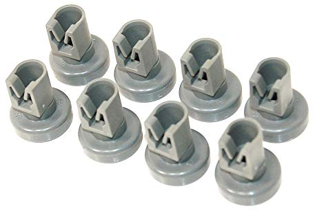 8x Korbrolle Korbrollen für Oberkorb Spülmaschine von AEG Electrolux, Juno, Zanussi, Privileg, Progress, Quelle Geschirrspüler - 50286967000