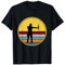 Bogenschießen Zubehör Bogenschiessen Dekoration T-Shirt für Bogensport Liebhaber - Herren, Unisex, Kinder - Schwarz und Bunt - Crew-Neck, Halbarm - Medium, S - Retro, Vintage-Pfeil-Design