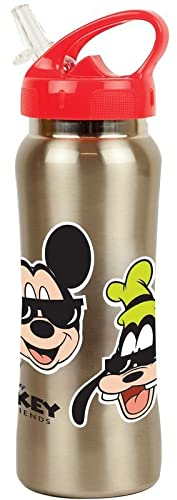 SENPOL Botella cantimplora acero inoxidable 580ml de Mickey Mouse
