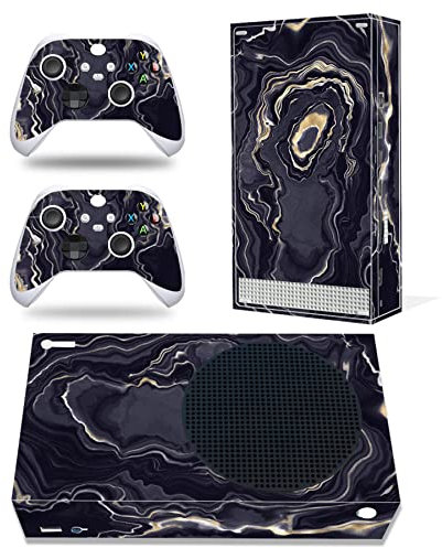 Skin para Xbox Series S, calcomanía protectora de vinilo para consola Xbox Series S y controlador inalámbrico (Xbox Series S, negro B)
