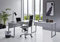BMG-Moebel.de Büromöbel komplett Set Arbeitszimmer Office Edition in Lichtgrau/Anthrazit Hochglanz (Schreibtisch ohne Rollcontainer)