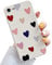 LRANKAI Compatible with iPhone 6/6s Case for Women Girls,Cute Hearts Pattern Slim Thin Soft TPU Shockproof Silicone Protective Case Cover for iPhone 6/6s- Hearts