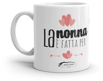 Paolo Chiari 23128 Tazas Abuelos, 300 mililiters, Cerámica