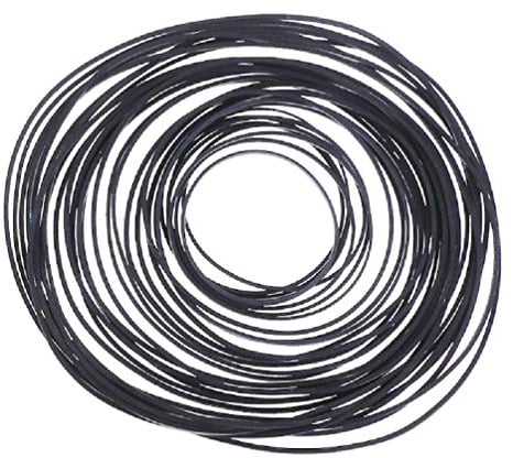 Rubber Belt Replace Turntable Phono Tape Drive Belt for Vinyl Record Player Phono Belt-Driven Turntables Cassette Tape Drive Belt Assorted Belt Recorder Adapter Display Shelf Stand Pad