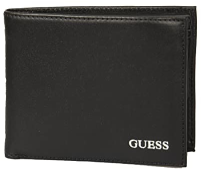 Guess Geldbörse Herren 6cc + Münze Leder Artikel SMETHALEA20 ETHAM FLAT BILFORD cm 13 x 10 x 1,5 cm (ca.), Bla - Schwarz