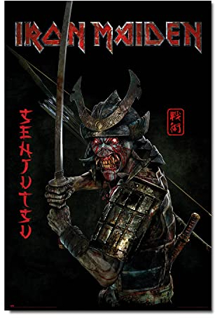 Heavy Metal Poster - Iron Maiden Poster Senjutsu - Deko Wohnzimmer oder Deko Schlafzimmer - Deko Wohnzimmer - Größe : 61 x 91 - Offizielle Lizenz