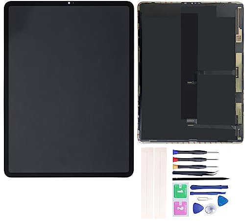 JayTong Display Ersatz für i-pad pro 12.9 6th 2022 A2436 A2764 A2437 A2766 LCD D'affichage + Écran Tactile Verre Assemblé + Outils (Schwarz)