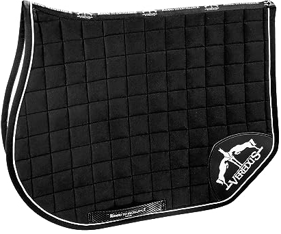 Veredus, Satteldecke mit doppeltem Logo Saddlecloth Microfiber Jumping S1 - Farbe Schwarz, Einheitsgröße