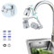 Wasserhahn Bad Aufsatz,1080° drehbarer Verlängerung,mit 4 Baumwollfilterelement,für Wasserhähne mit M20/ M22 /FM24 Adapter Wasserfilter Waschtischarmaturen Wassersparend Perlatoren Küche