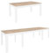 Tisch Küchentisch Esszimmertisch Esstisch Torino ausziehbar 300 cm Eiche Sonoma - Weiß Matt 4-12 Personen Esstisch 160 x 90 x 76 cm Moderner rechteckiger Tisch mit Erweiterungsmöglichkeit