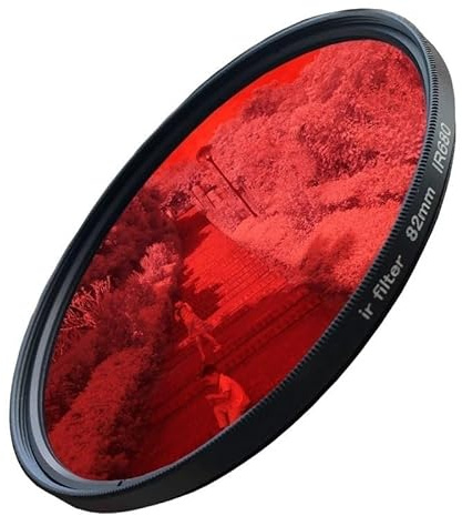 Filtre Infrarouge Infrarouge 52-82mm IR680 IR720 IR760 IR850 IR950, Filtre d'objectif de caméra de Photographie Artistique Amusante 720nm (Color : IR850, Size : 52mm)