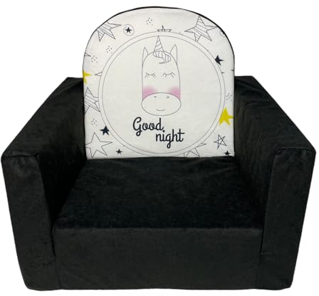 FORTISLINE - Kindersessel ab 1 Jahr – Kinderstuhl - Kuschelsessel 45x41x41cm (wenn aufgeklappt: 97cm) - Sessel aus Schaumstoff Kindertraum - Viele Motive