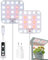 DOMMIA Pflanzenlampe, 3-Pack Dimmbares Pflanzenlampe LED Vollspektrum mit optischer Linse, Sonnenähnliches Unterschrank-pflanzenlampen mit 6/12/16-Stunden-Timer, USB Adapter