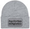 Tassenbrennerei Beanie - Wollmütze mit Spruch: Geiler Typ mit Glatze - Strickmütze lustig als Geschenk für Freund, Mann und Männer (Polypropylen (PP), Grau)
