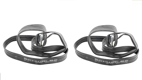2er Set Schwalbe Fahrrad Schlauch 26 27,5-28 - 29 Zoll, Auto-Ventil AV, Fahrrad-Ventil DV, Sclaverand-Ventil SV (Schlauch #17 28/47-622/635 AV40)