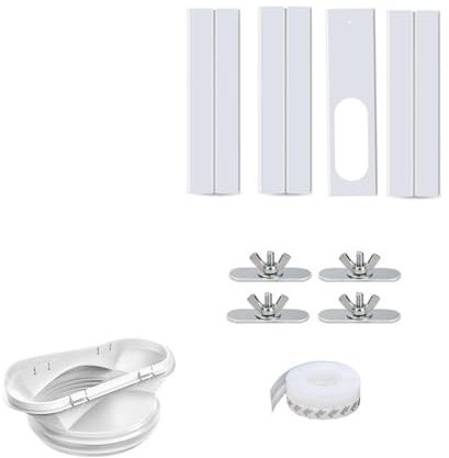 AQXYUULL Sliding Door AC Vent Kit Portable Air Conditioner Window Kit Universal Air Conditioner Window Vent Kit With 4 Adjustable Sliding