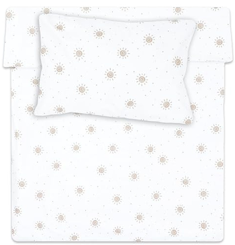 Kinderbettwäsche Baby Bettwäsche 100x135 cm aus Baumwolle - Kinder Set von Duvet Cover 100 x 135 und Kissenbezug 40x60 cm Junge und mädchen babybettwäsche bettbezug für Kleinkind Oeko-Tex