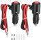 2 Stuks zigarettenanzünder stecker 12V/24V Zigarettenanzünder Verlängerungskabel mit Schalter–55 cm, Ideal für Autos, Wohnmobile und Lastwagen, Schützt vor Überlastung mit 15A Sicherung