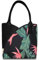SILUK Filztasche Einkaufskorb Einkaufstasche, Filztaschen Shopper, Groß Multifunktional Filzkorb zur Aufbewahrung (Blume - Rosa)