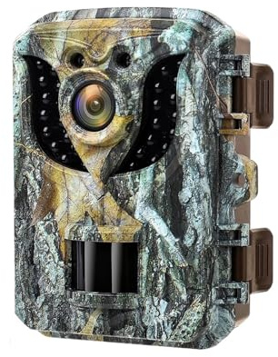 WESLNN Mini Macchina Fotografica Da Caccia 16MP 1080P HD Visione Notturna A Infrarossi Impermeabile Esterna Attivata Dal Movimento Wildlife Scouting Foto Trappole