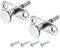 QUARKZMAN Chiavistelli a Spillo, 6,5x50mm/0,26x1,97 Chiusura a Stantuffo Bullone a Molla in Acciaio per Mobili Armadio Letto Porta, 2pz